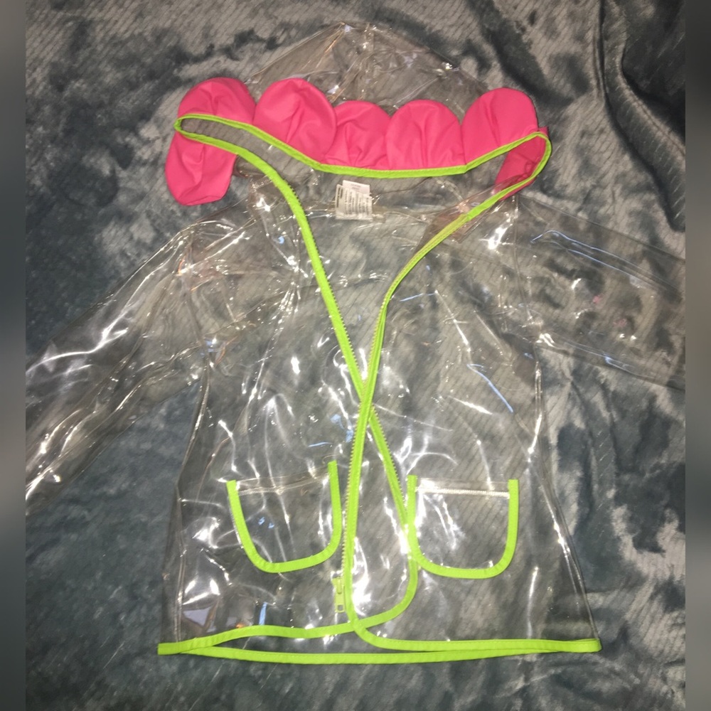 Gymboree transparent clear raincoat